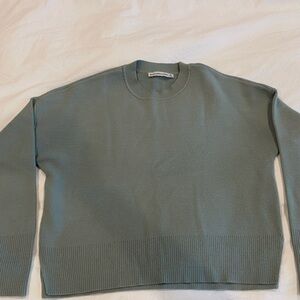Abercrombie light green Madeleine sweater